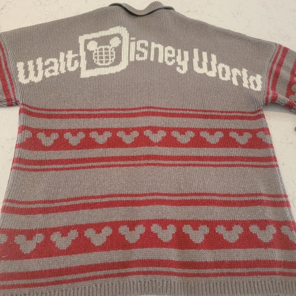 Walt Disney World Mickey Spirit Jersey Zip Front Sweater Cardigan size medium - Picture 6 of 6